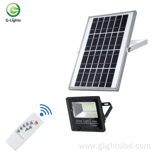 Ooutdoor ip67 100 200w square led solar flood light